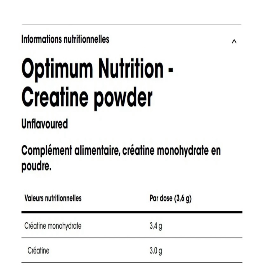 OPTIMUM NUTRITION
Creatine micronised317g – Image 2