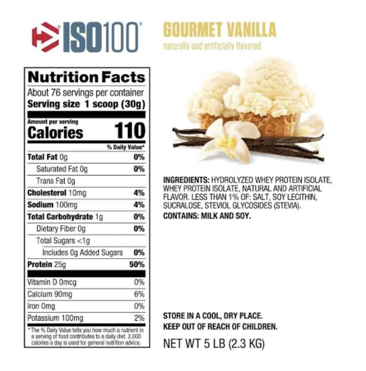 DYMATIZE
ISO 100 Hydrolyzed 2.26kg – Image 2