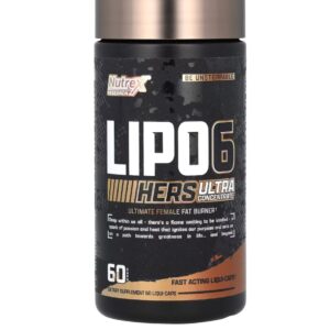 NUTREX
LIPO-6 Black, Pour femmes, Ultraconcentré, 60 cps