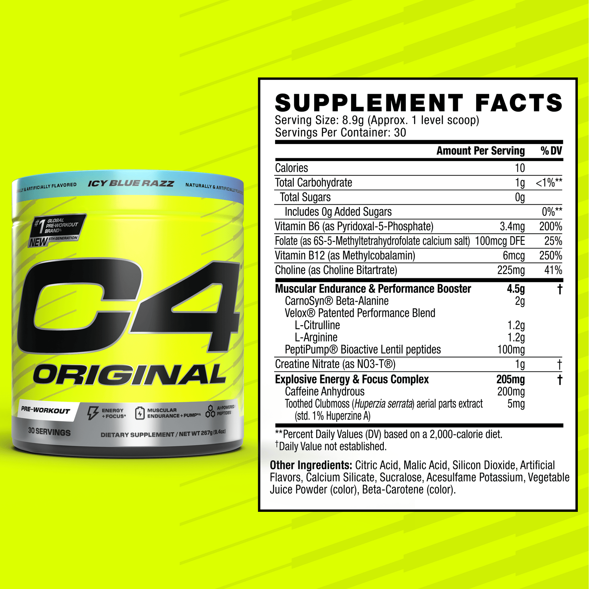 C4
C4 Pre-Workout 30 Servings – Image 2