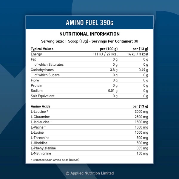 Applied Nutrition
Amino Fuel EAA 390g – Image 2